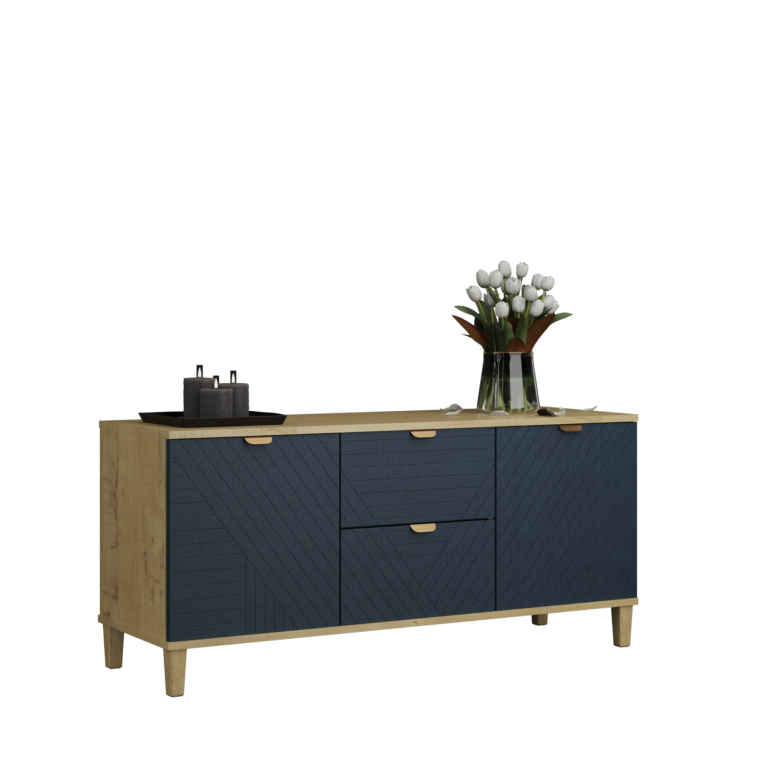 Корпус к комоду "Роттердам" 4 Дуб Вотан