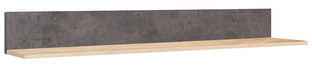 Стенка "Лофт" Полка большая 1260 дуб сонома/базальт