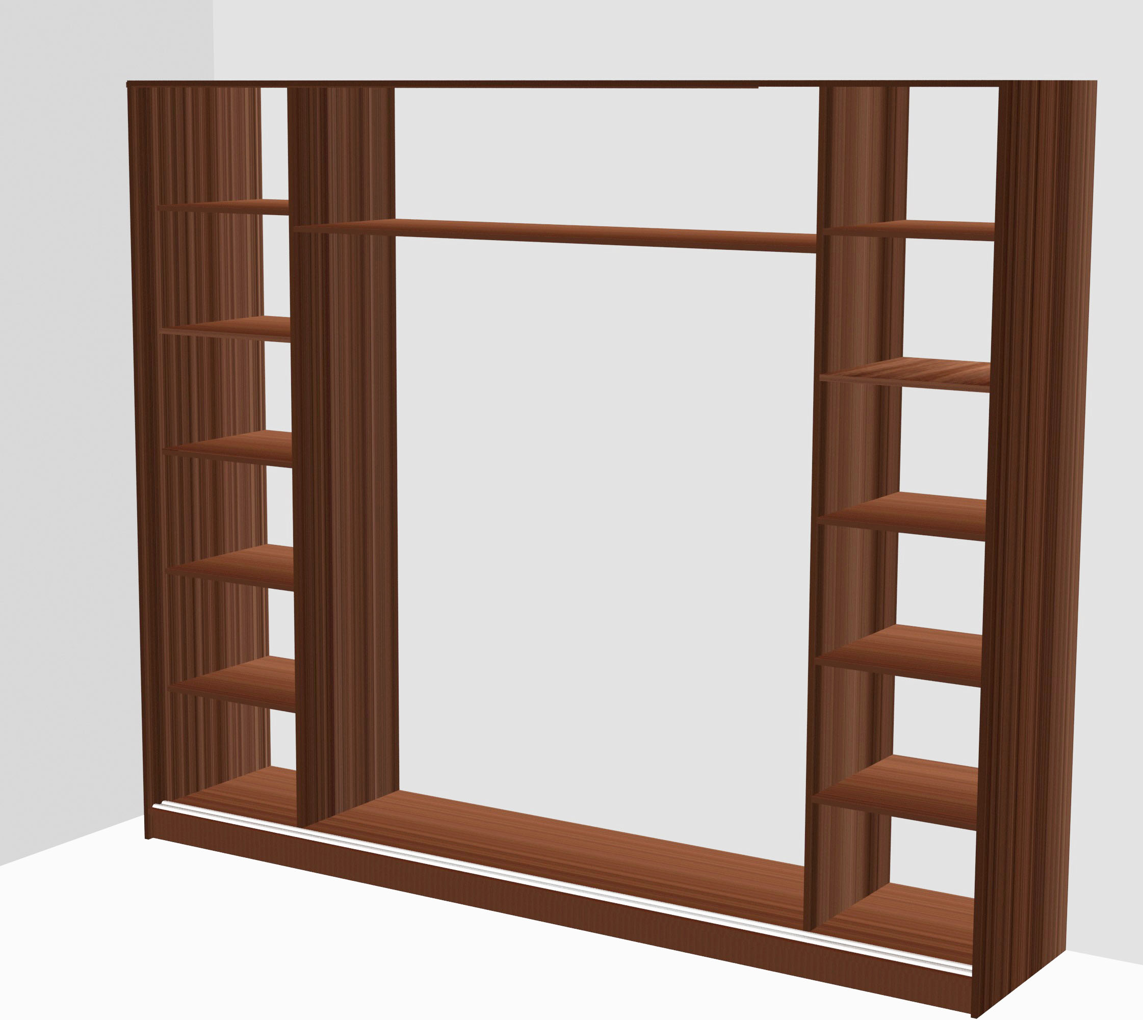 Шкаф-купе "Комфорт-4" Корпус к шкафу-купе ясень шимо темный