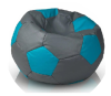 Кресло-Мешок "Мяч"Real  (85*85) съемный чехол (Серо-бирюзовый) НЕЙЛОН
