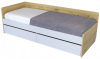 Кровать "STIF" 2ящ Дуб бунратти/белый (без основания)
