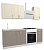 Кухня EXLUSIVE шато крем/шато латте 1,5м (Без столешницы, мойки, сушки)